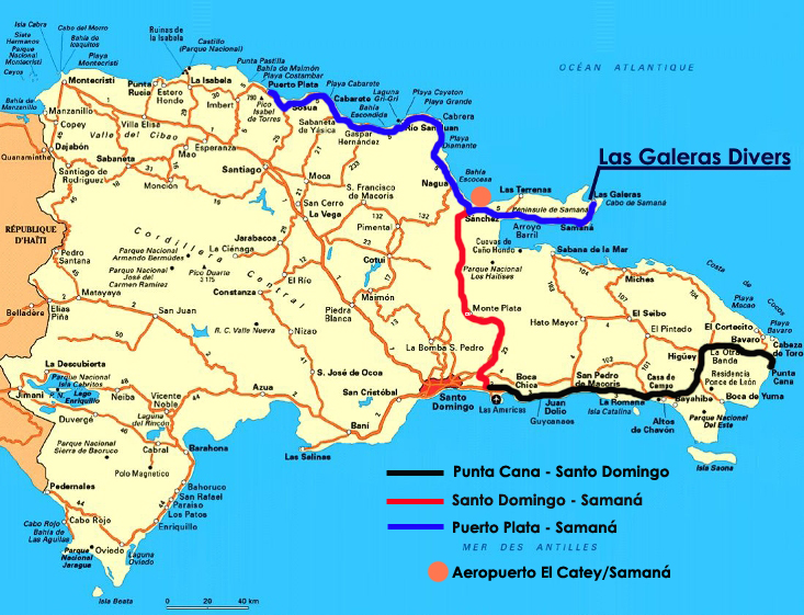 Carte République Dominicaine